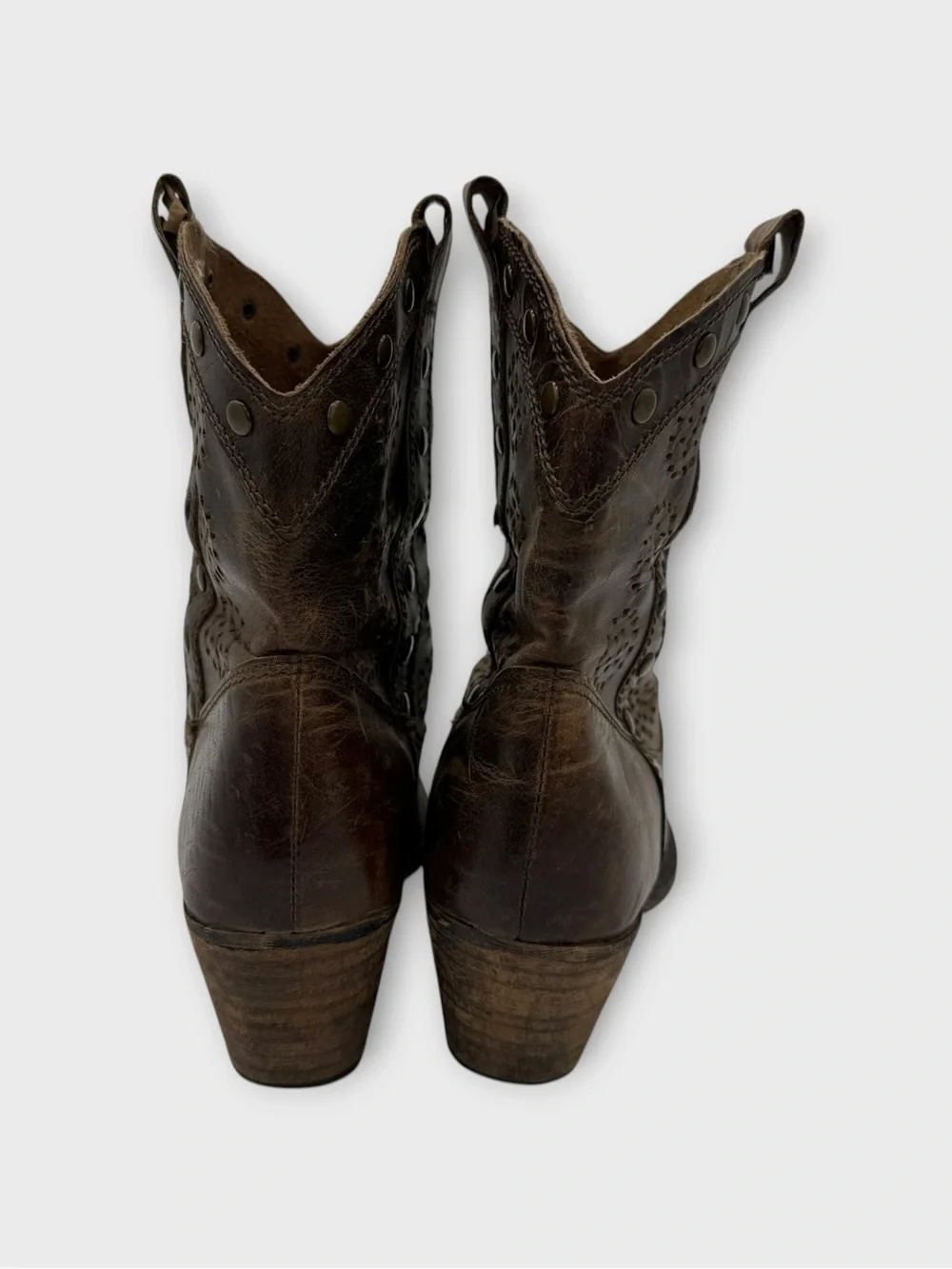 Dingo Vintage‎ Booties Size 7 Good Condition Brown Leather Good Condition!